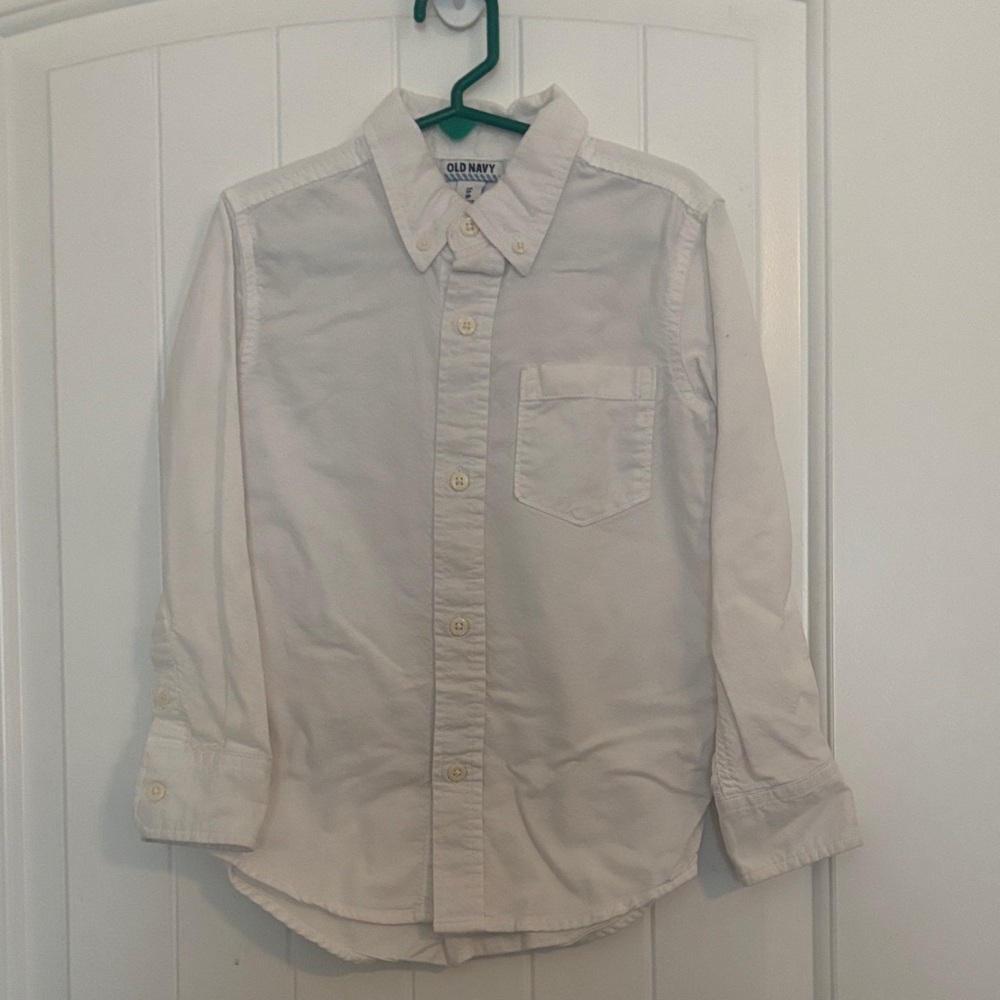 Old Navy Light Beige Button-Up Shirt